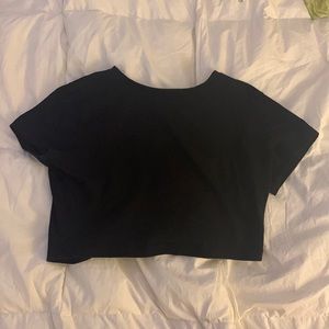Wild Fable Black Cropped Top